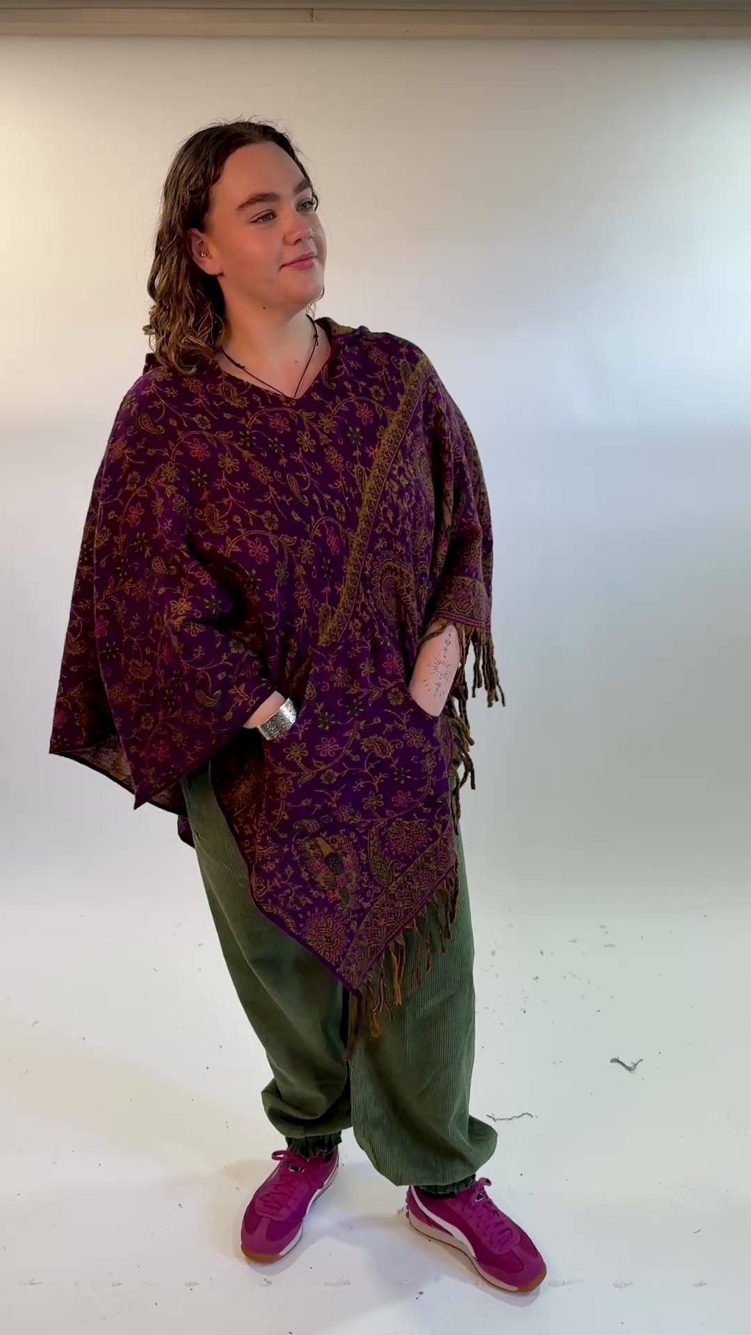 Hooded Fleece Blanket Poncho