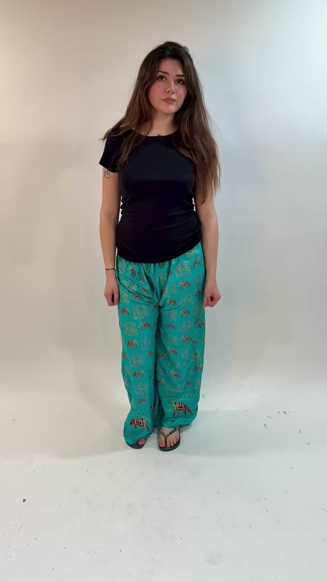 Wide Leg Indian Elephant Pants