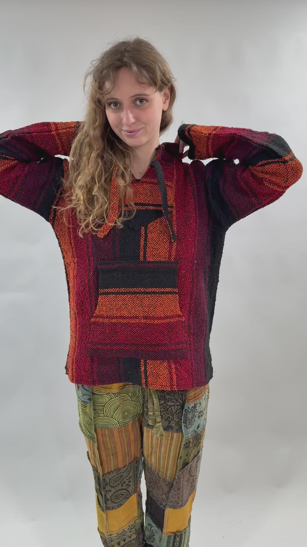 Sunset Orange Baja Hoodie