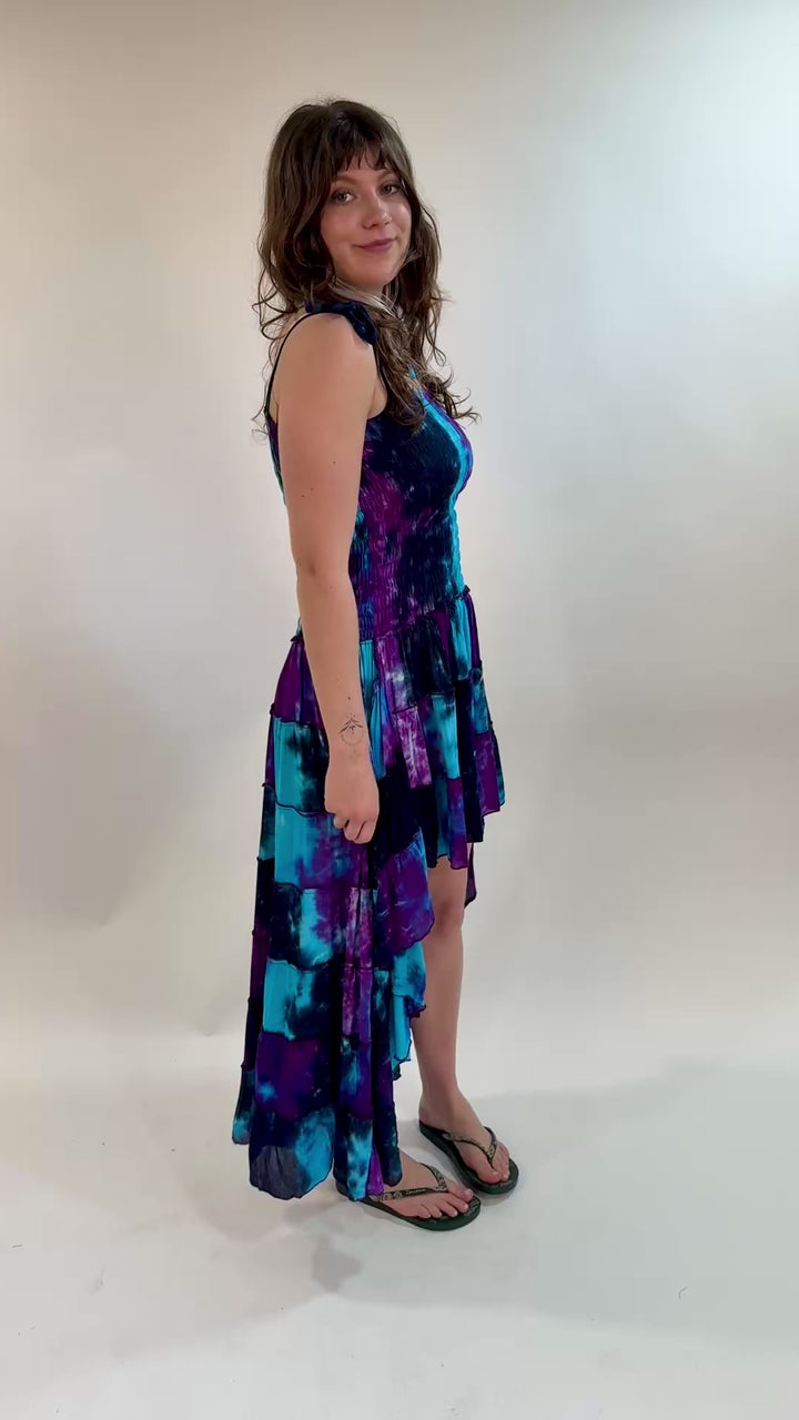 Tye Dye Frill Dress