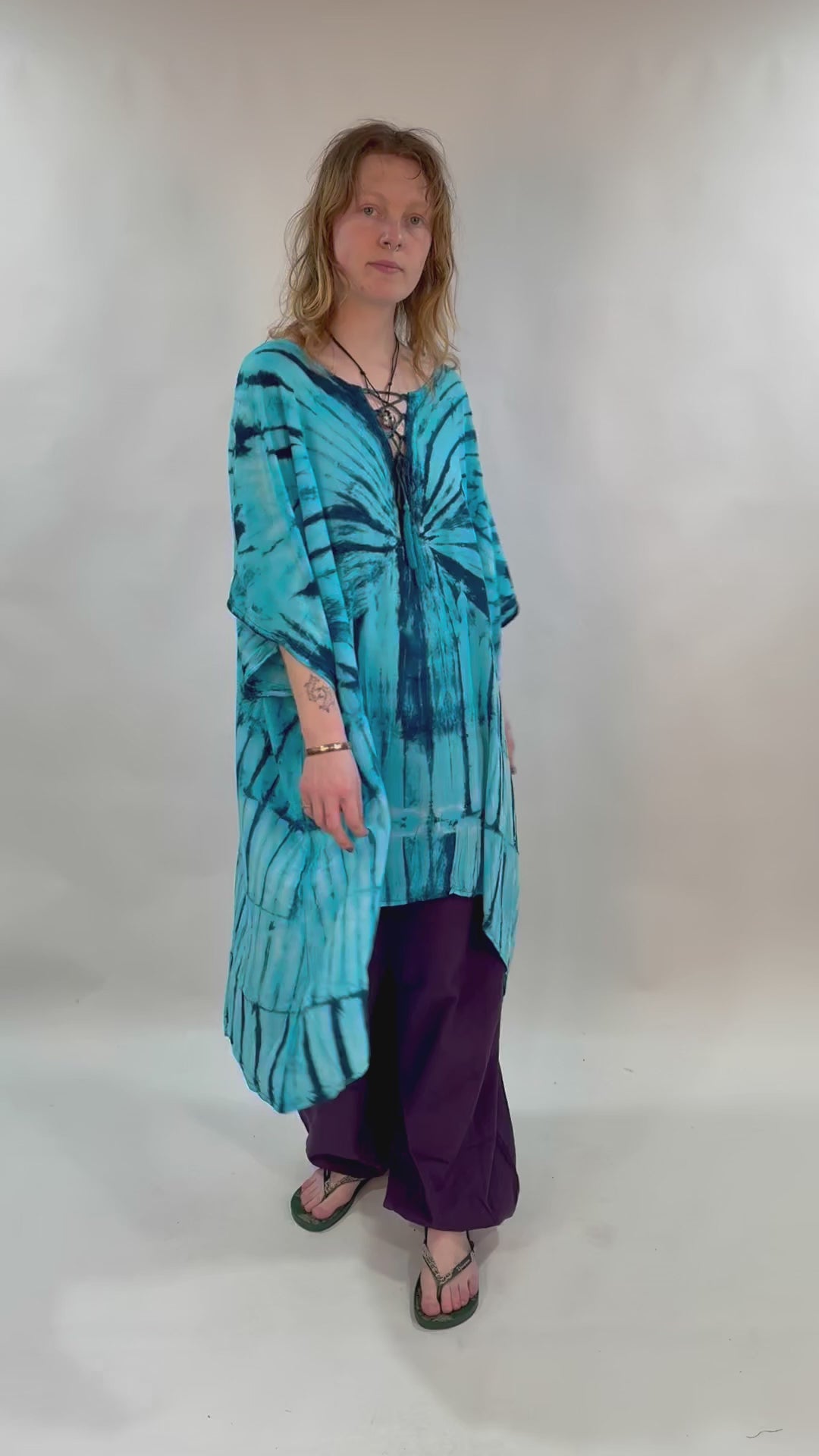 Tie Dye Kurta Long Top