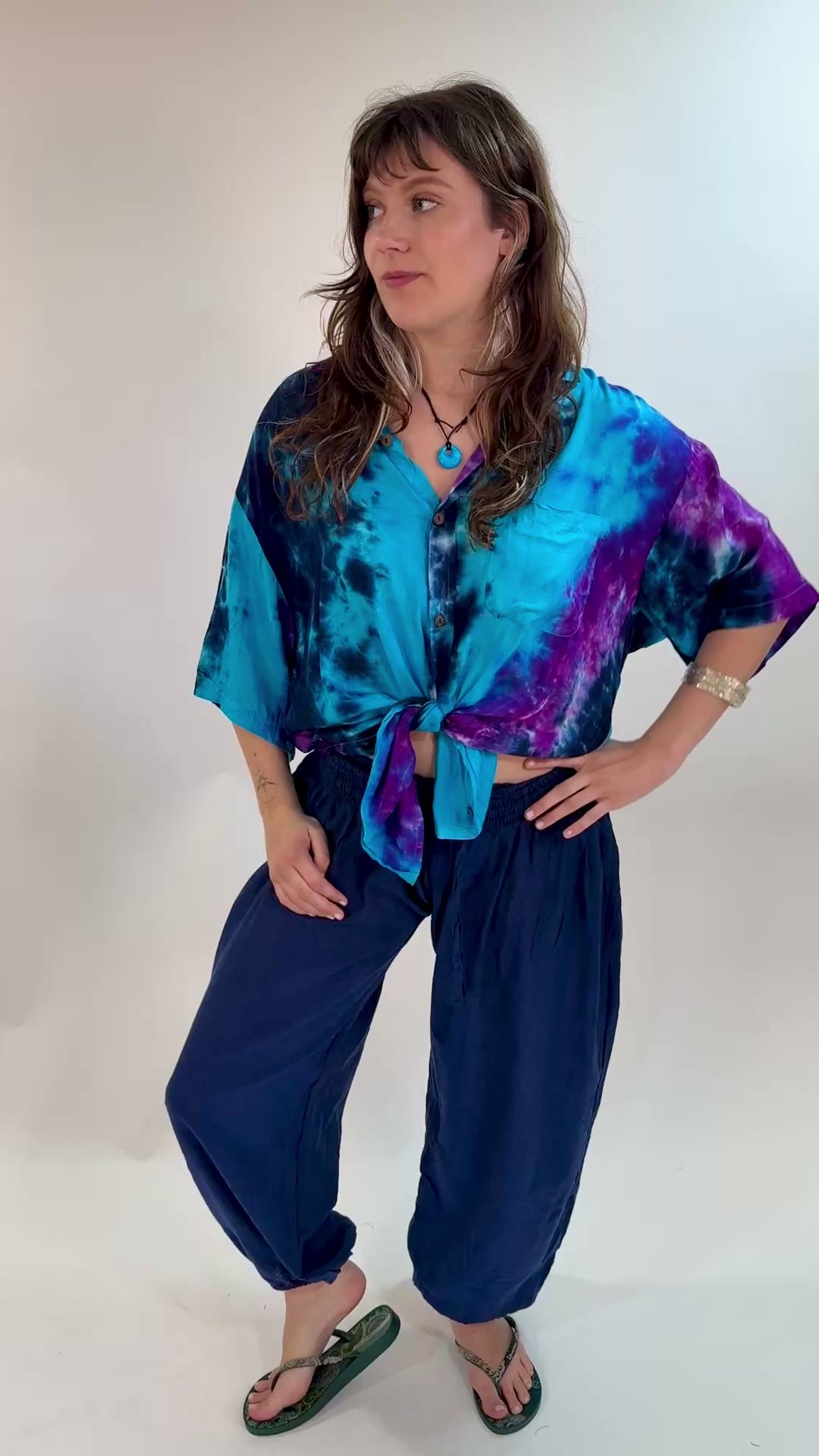Oversized Tie Dye Short Sleeved Shirt