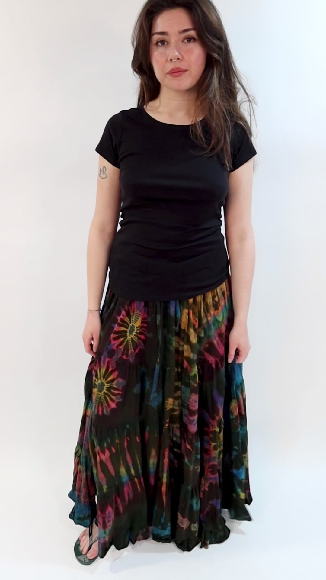 Tie Dye Maxi Skirt