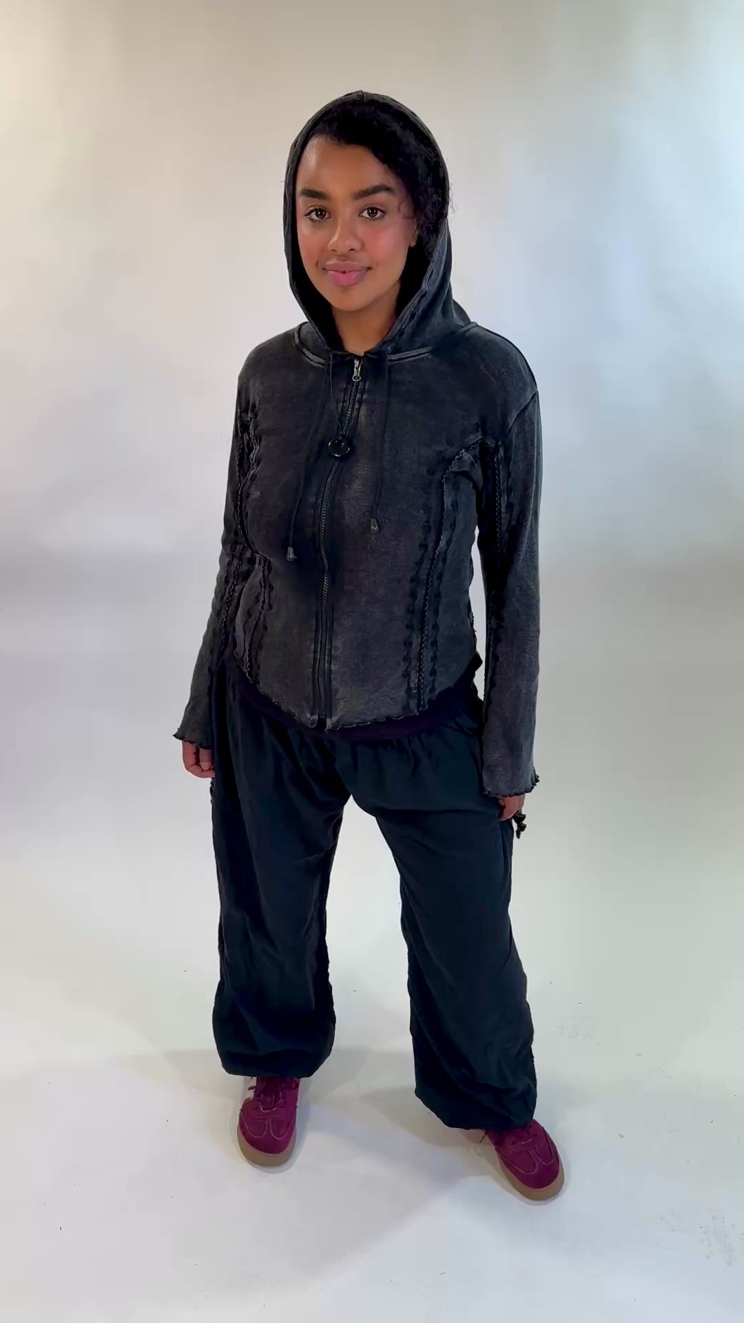 Split Cuff Pixie Hoodie