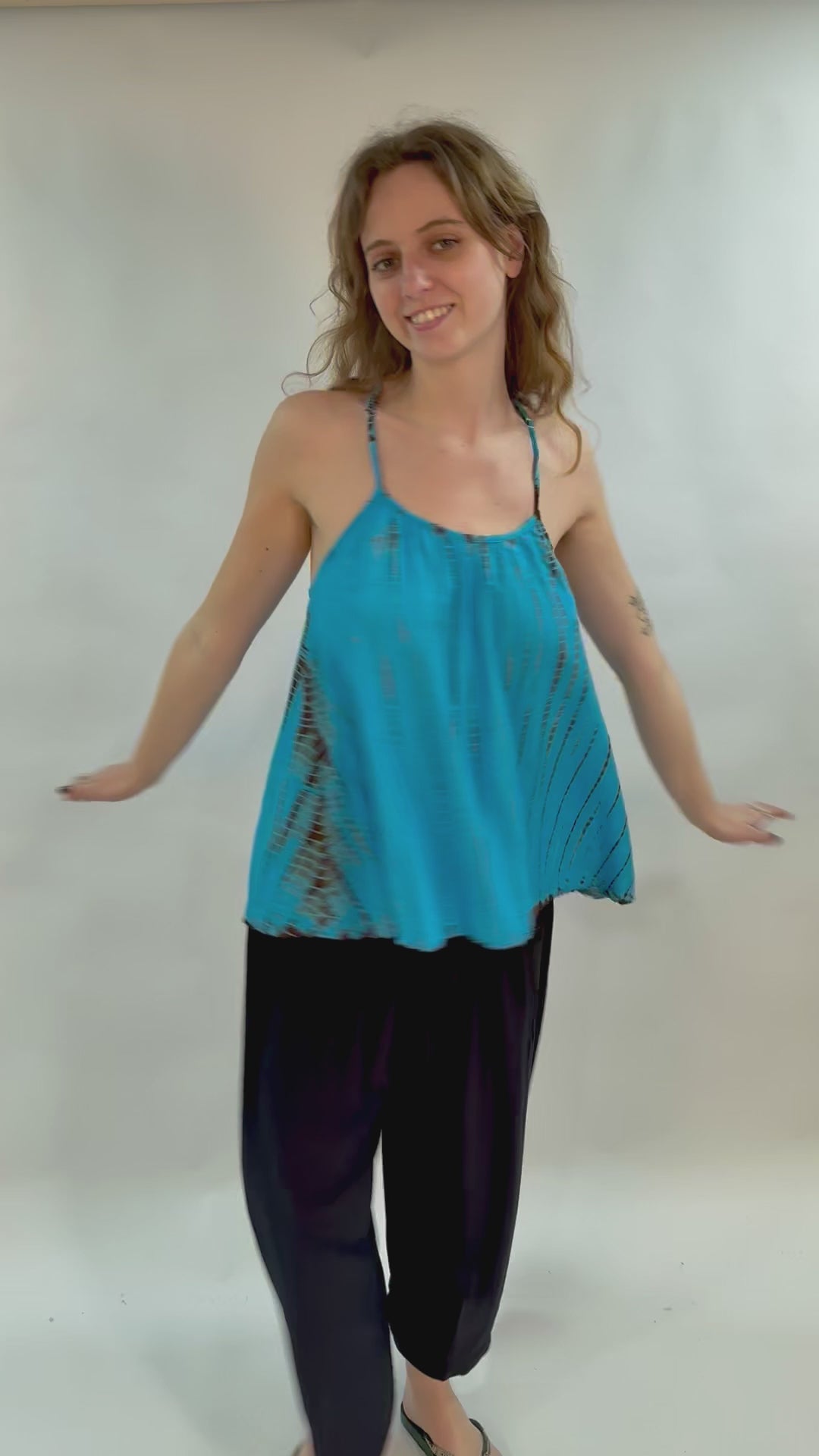 Turquoise Floaty Cami Top