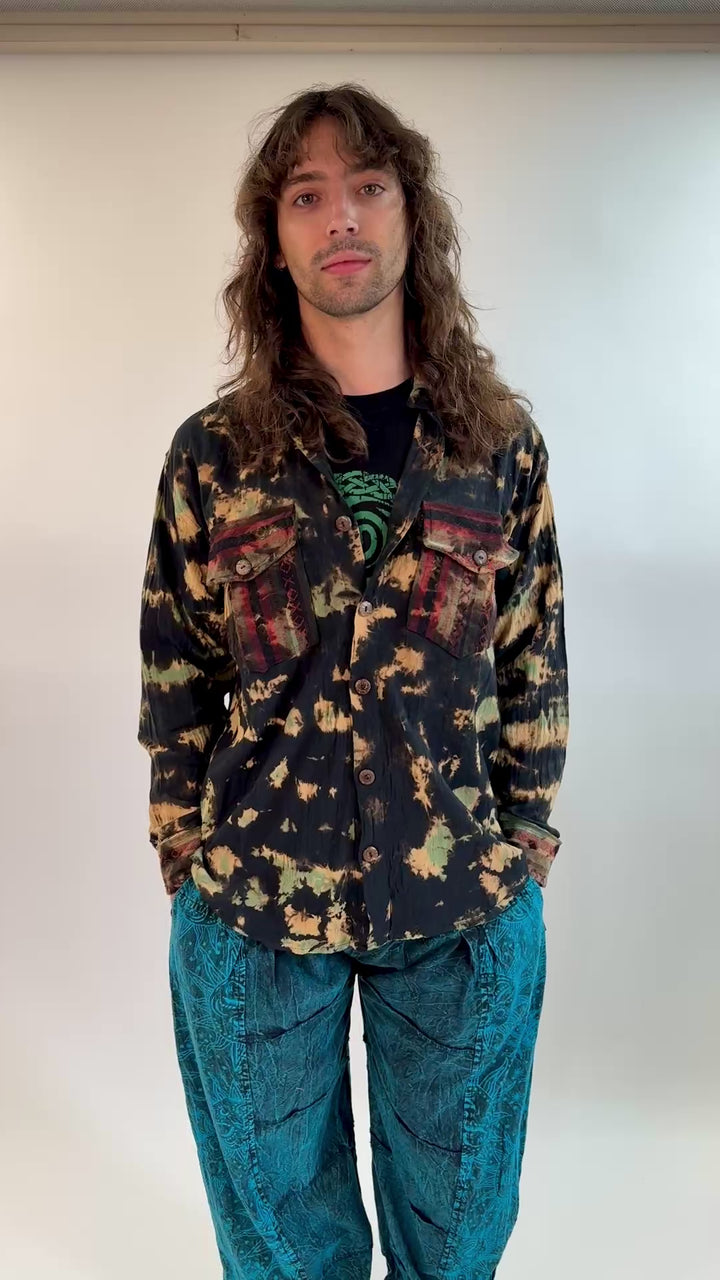 Tie Dye Oversized Long Sleeve Shirt