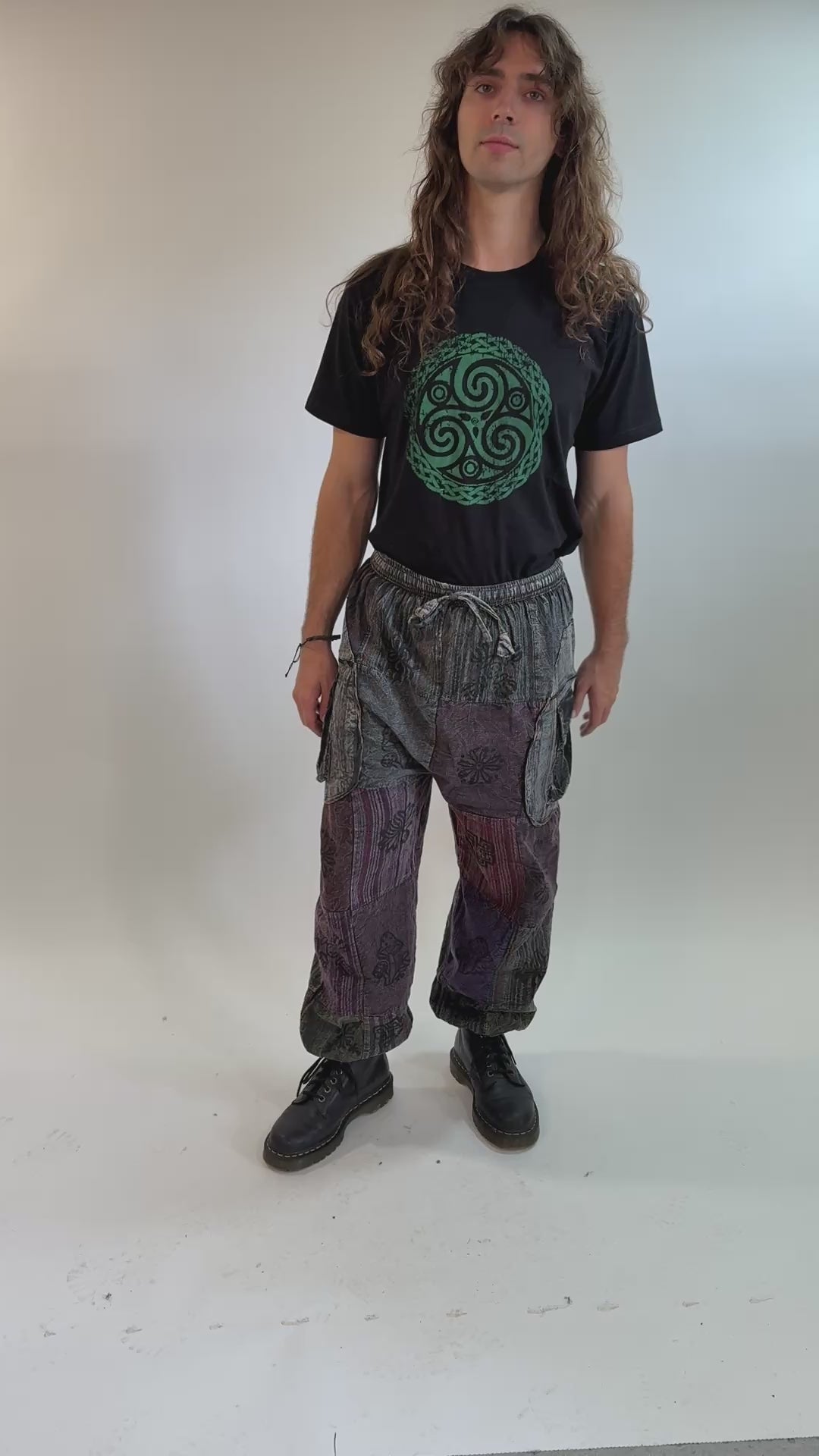 Men's Patchwork Harem Pants