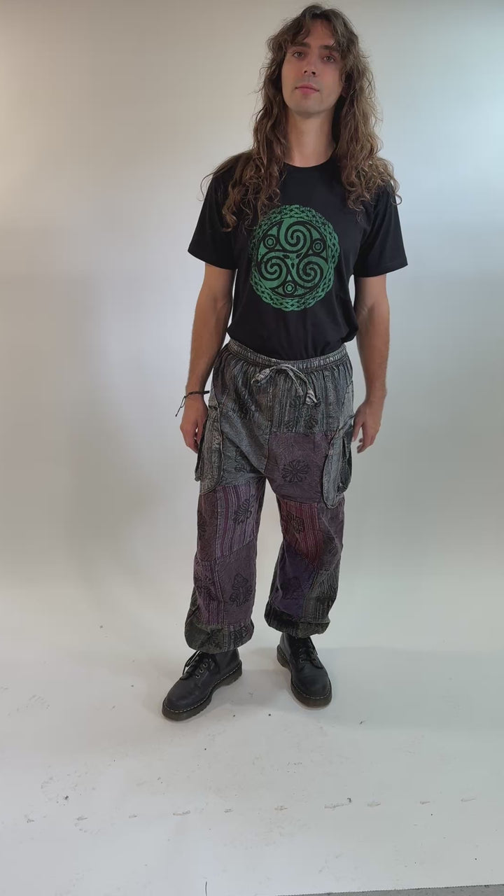 Men's Patchwork Harem Pants