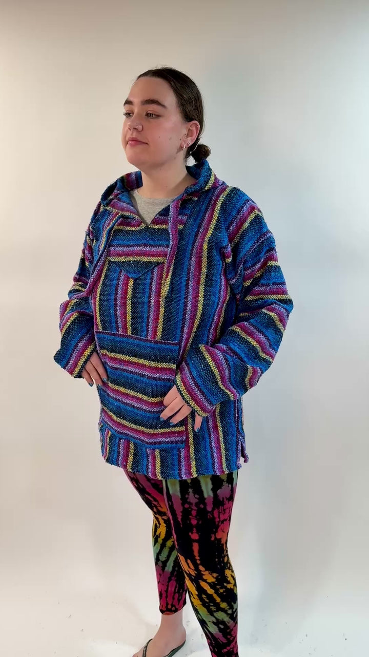 Blue Candy Baja Hoodie