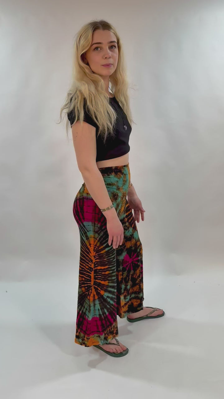 Wide Leg Tie Dye Yoga Pants