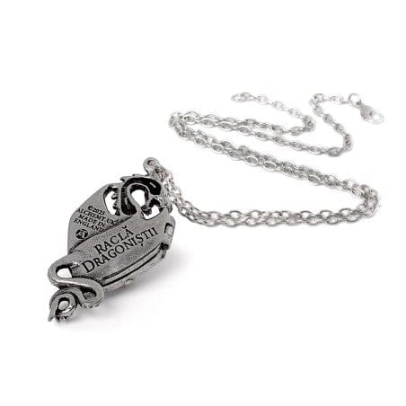 Dragon Necklace Winged Locket Pewter Gothic Alchemy