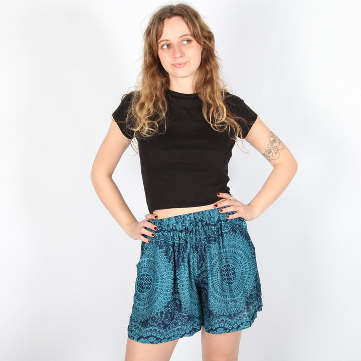 Mandala Print Shorts