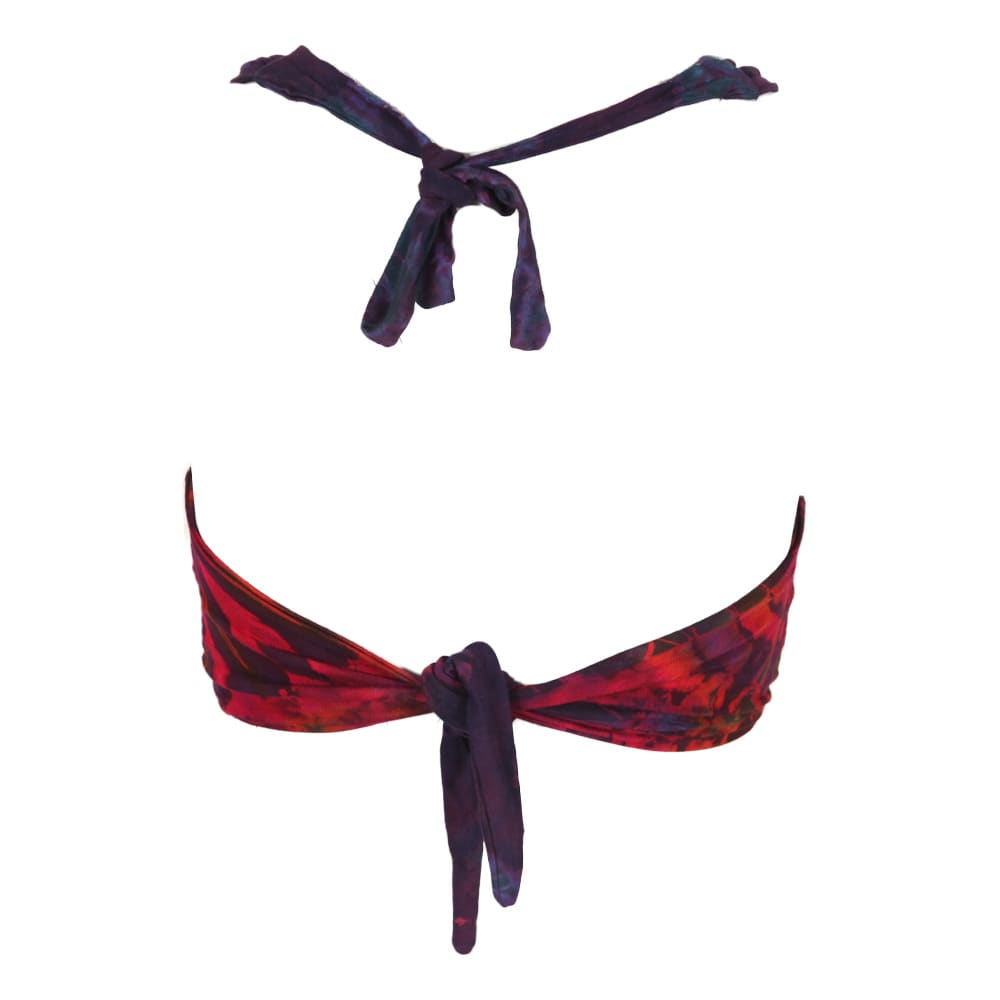 Knotted Jersey Tie Dye Triangle Top