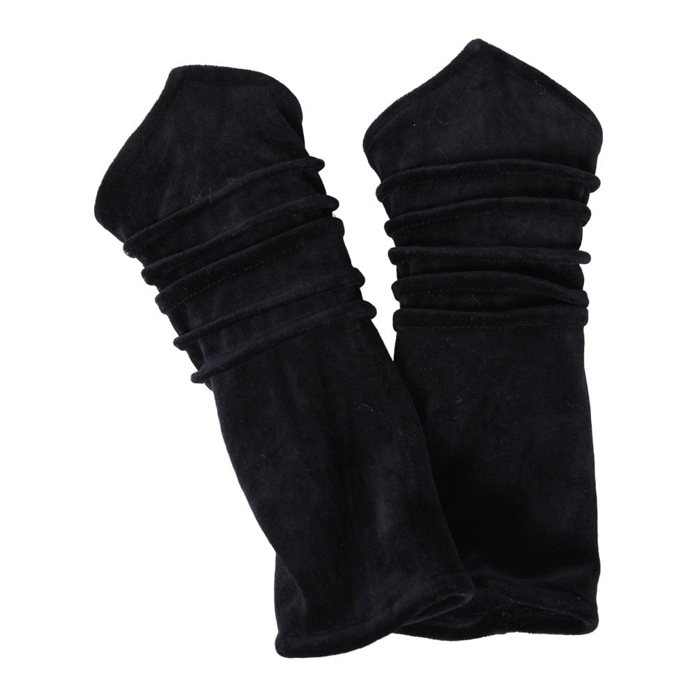 Black Velvet Wrist Warmers