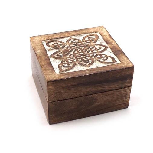 Carved Mango Wood Box
