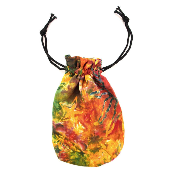Tie Dye Batik Drawstring Pouch