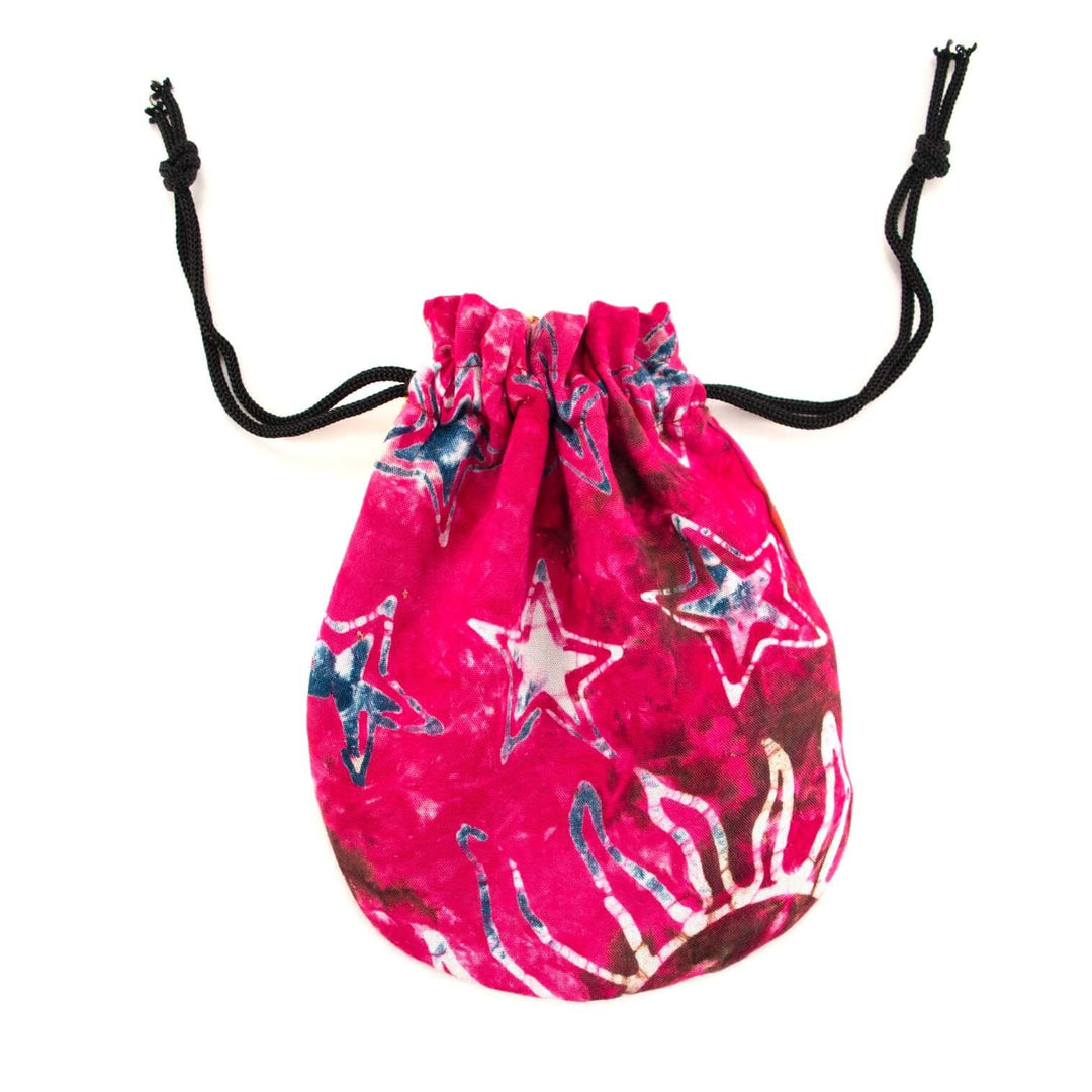 Tie Dye Batik Drawstring Pouch