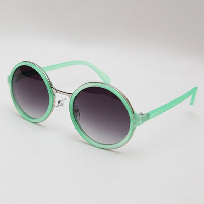 Pastel Round Sunglasses with Metal Bridge