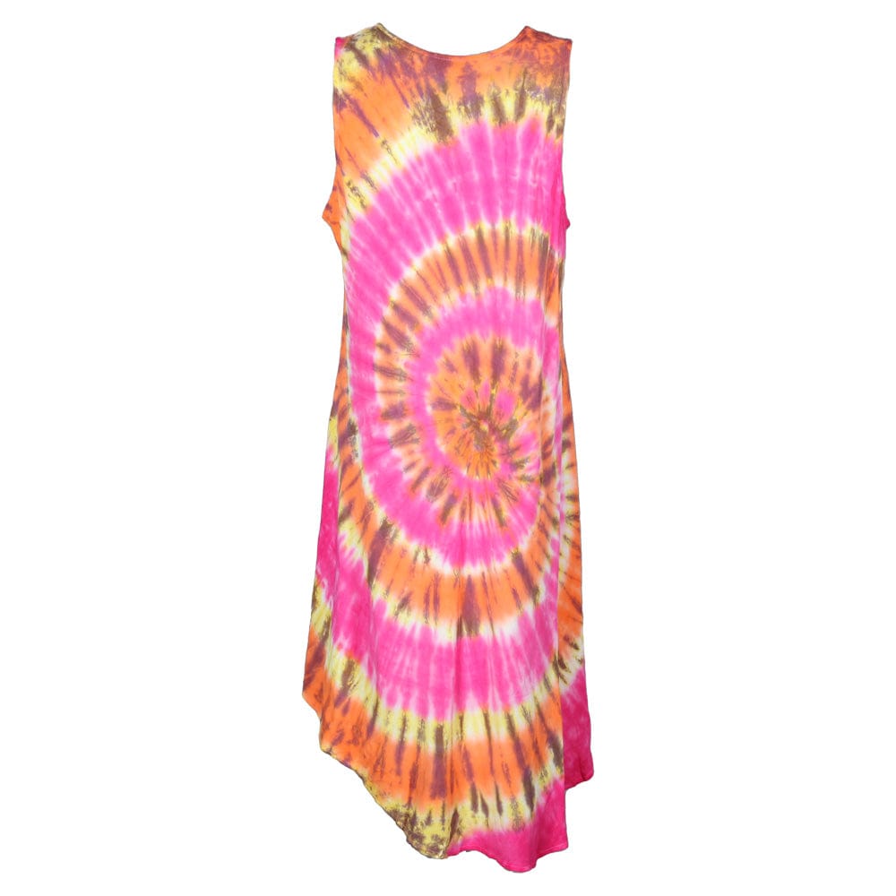 Sleeveless Tie Dye Circle Dress