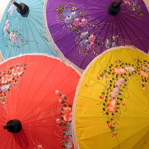 Floral Thai Summer Parasol