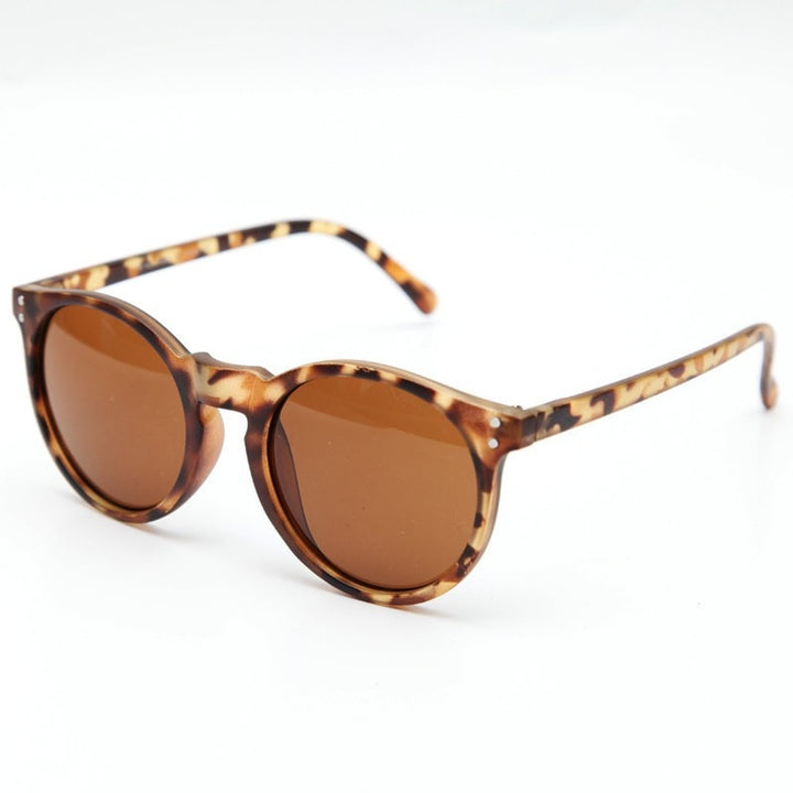 Men's Matte & Shine Round Sunglasses