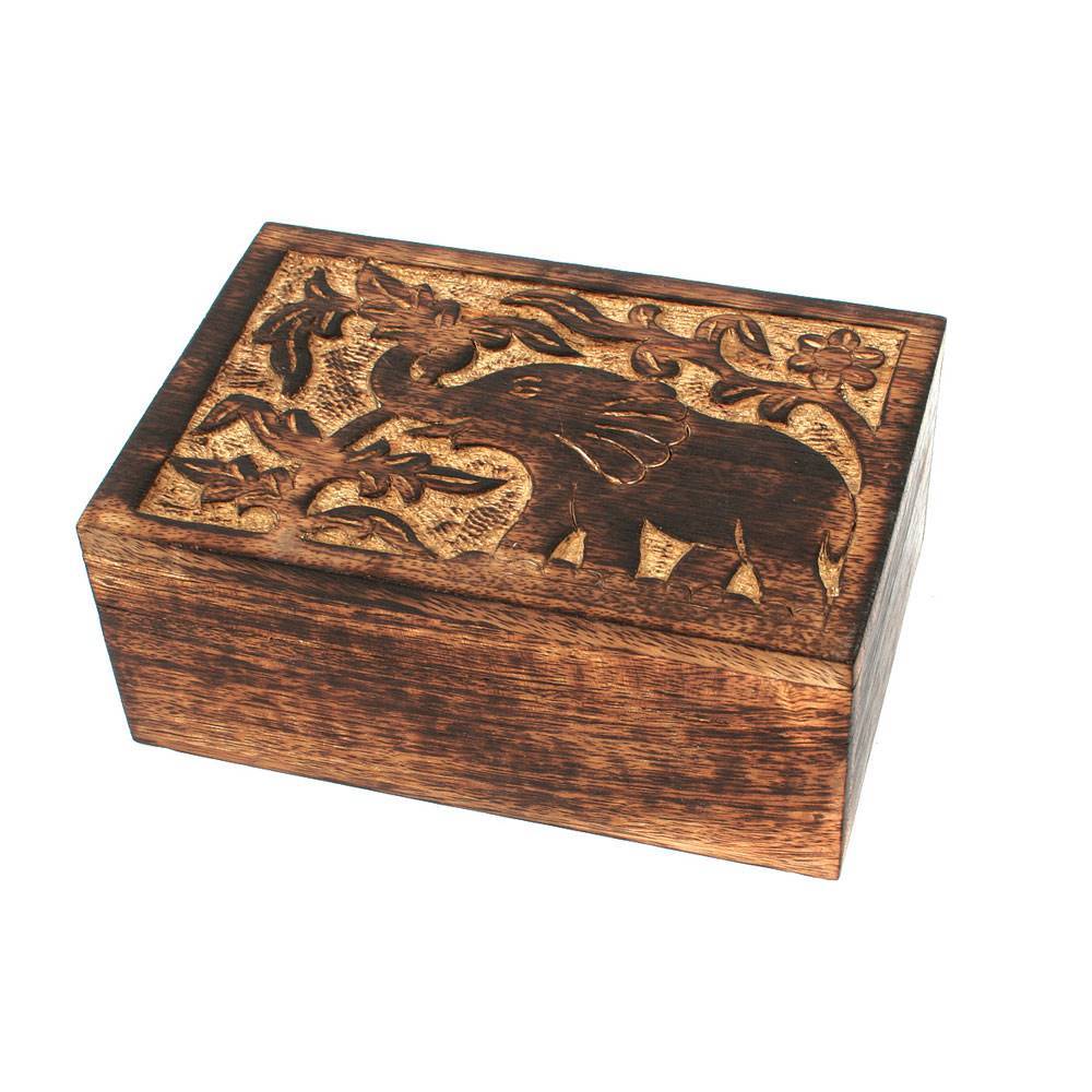 Elephant Mango Wooden Box