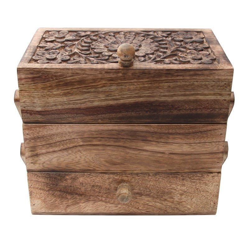 Mango Wood Single Sided Cantilever Drawers