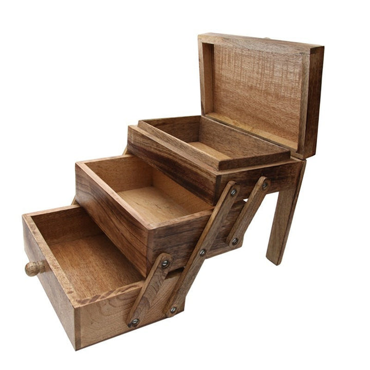 Mango Wood Single Sided Cantilever Drawers