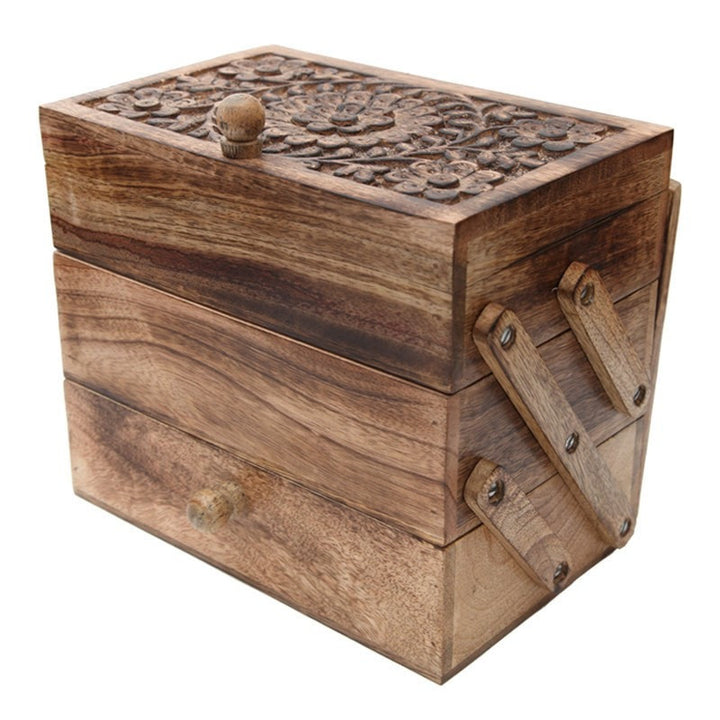 Mango Wood Single Sided Cantilever Drawers