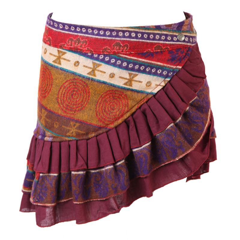 Blanket Mini Popper Skirt