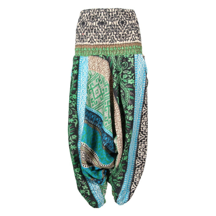 Geometric Patterned Blanket Harem Pants
