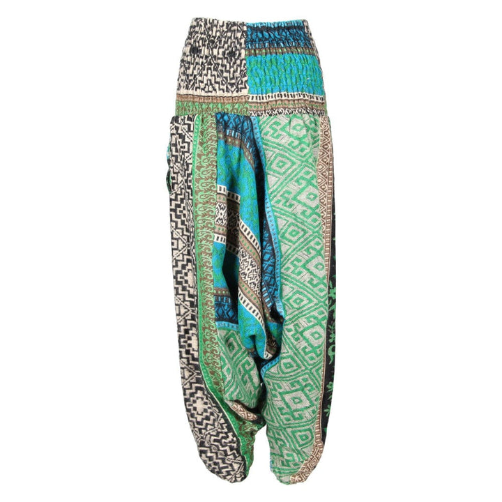 Geometric Patterned Blanket Harem Pants