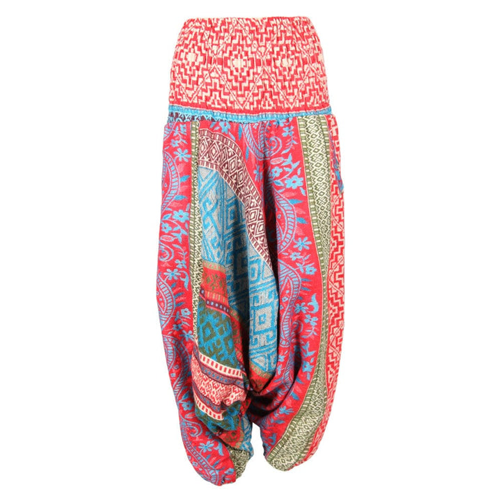 Geometric Patterned Blanket Harem Pants