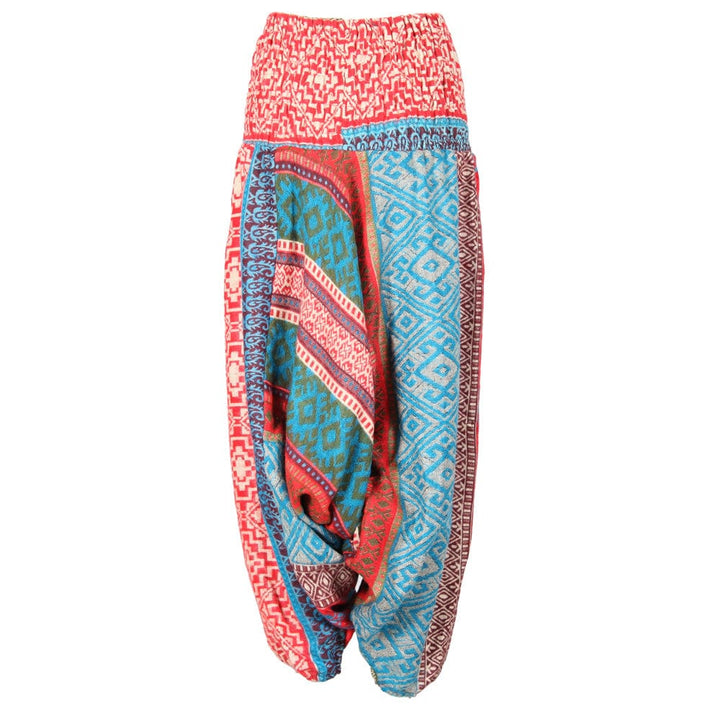 Geometric Patterned Blanket Harem Pants