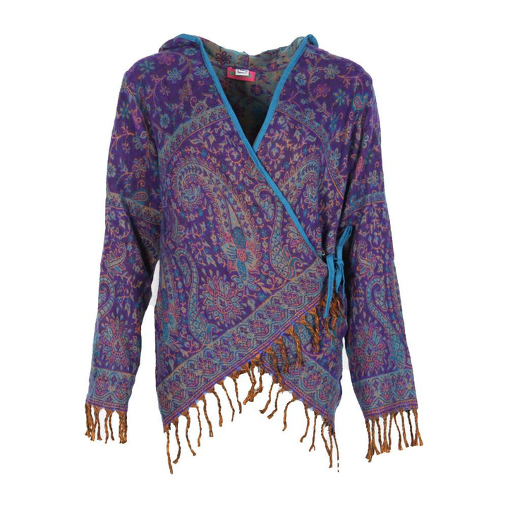 Hooded  Wrap Blanket Cardigan