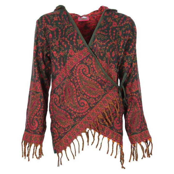 Hooded  Wrap Blanket Cardigan