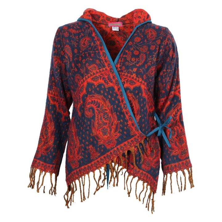Hooded  Wrap Blanket Cardigan