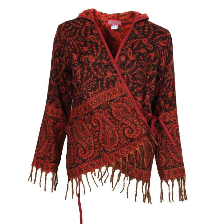 Hooded  Wrap Blanket Cardigan