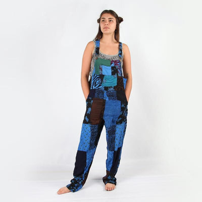 Overdyed Patchwork Dungarees