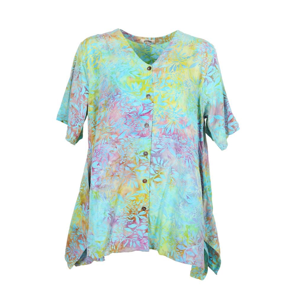 Short Sleeve Button Through Top