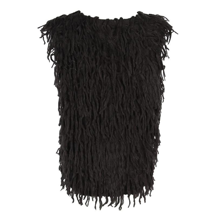 Shaggy Knit Waistcoat