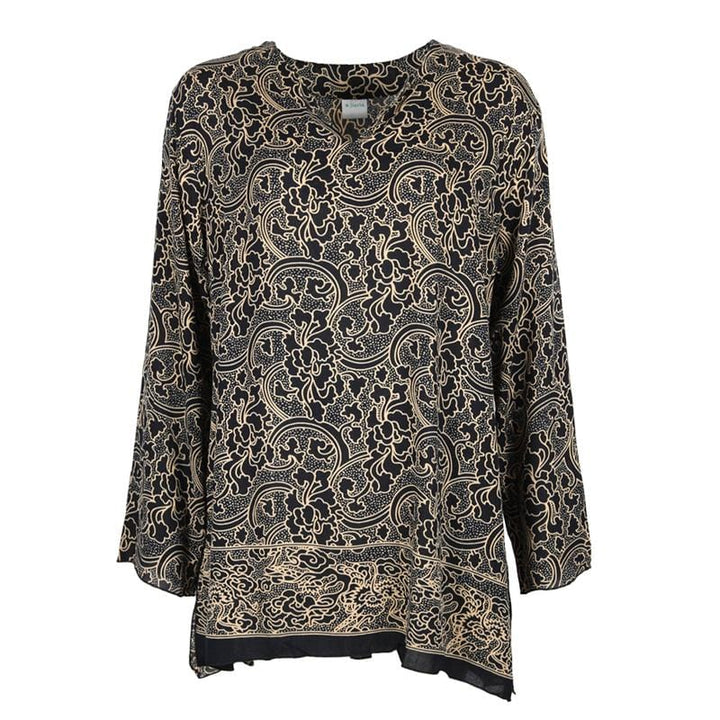 Hibiscus Print Tunic Top