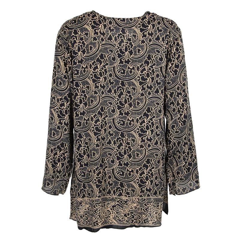 Hibiscus Print Tunic Top