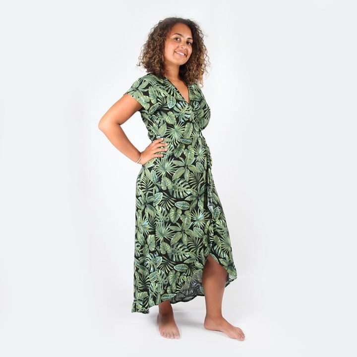 Sleeveless Wrap Dress