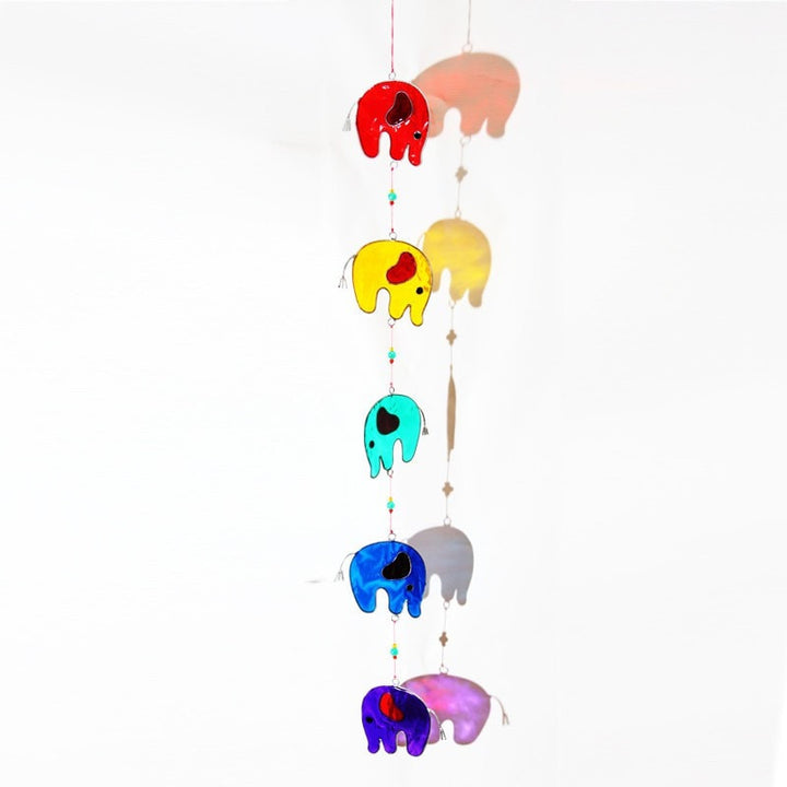 Rainbow Elephant Suncatcher