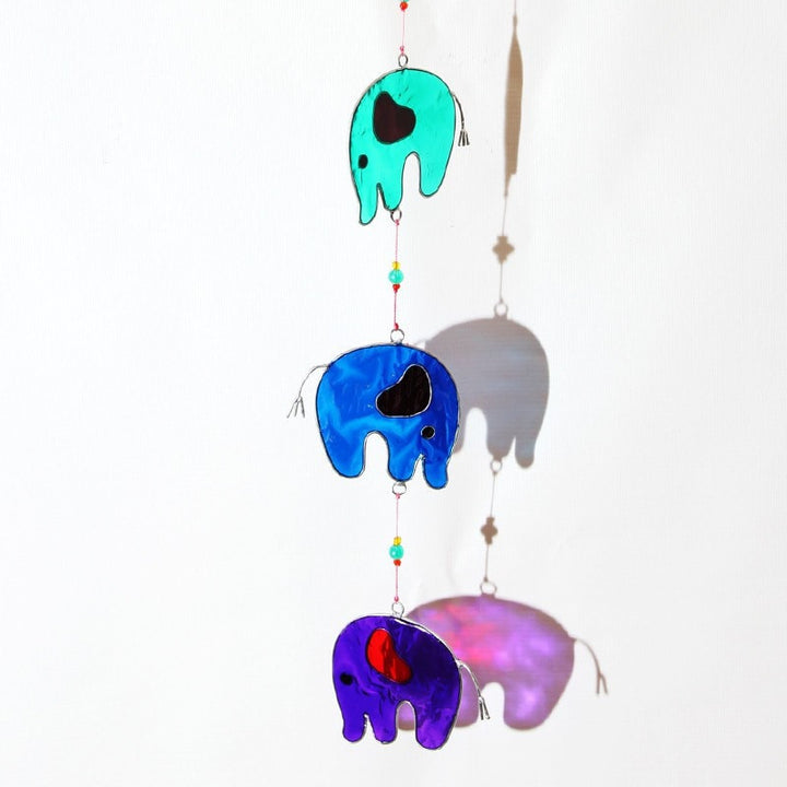 Rainbow Elephant Suncatcher