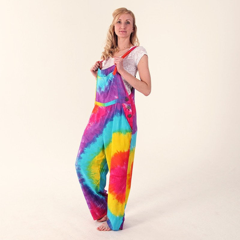 Tie Dye Rainbow Dungarees...