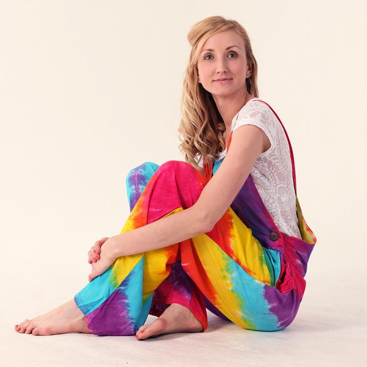 Tie Dye Rainbow Dungarees...