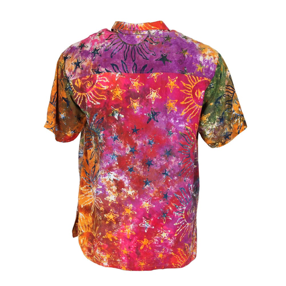 Celestial Print Tie Dye Shirt