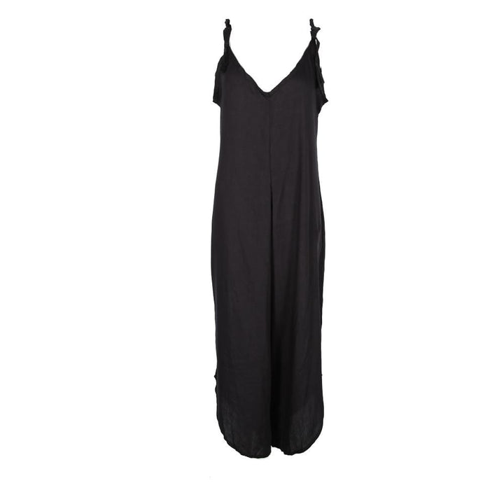 Tassel Shoulder Tie Jumpsuit